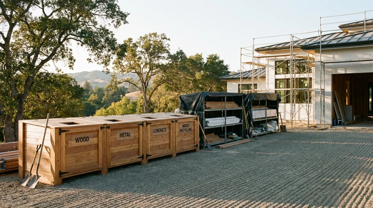 Meeting Los Altos's 65% Construction Waste Diversion Rule